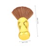 Mikinona Professional Barber Neck Duster Brush Handle Hairdressing Tool for