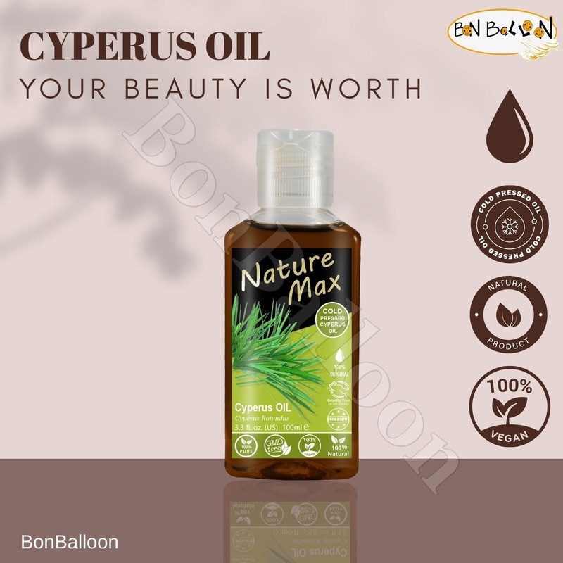 bonballoon Nature Max Cyperus Oil Natural Cold Pressed Undiluted Premium