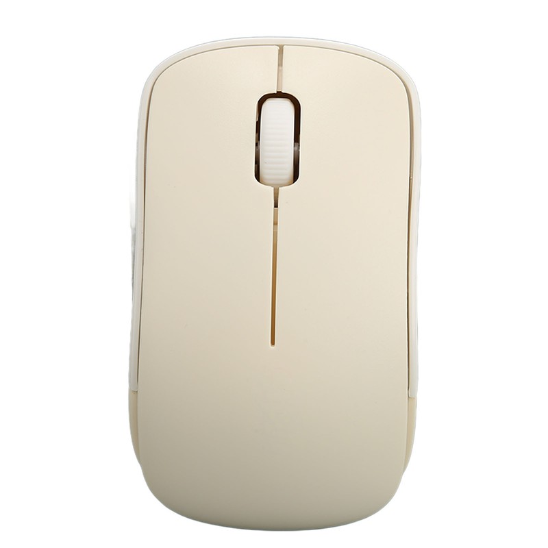 Wireless Keyboard Mouse Combo Mini Portable Retro Silent 2.4G Wireless