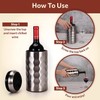 Premium Wine Chiller - 750ml Stainless Steel Bottle Cooler, Double-Walled