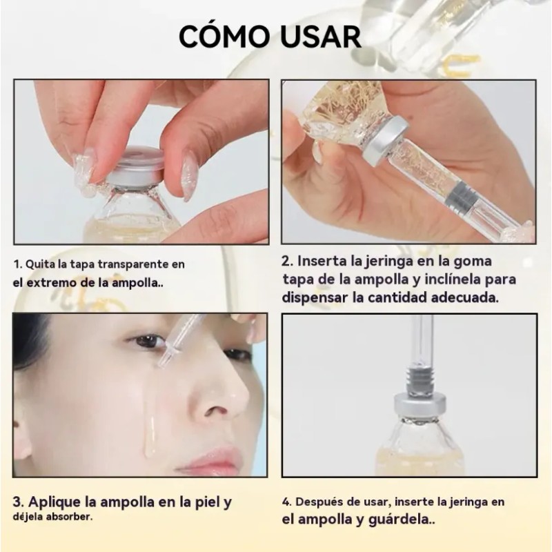 Sérum Facial Antiedad Coreano, Intenso En Péptidos De Coláge