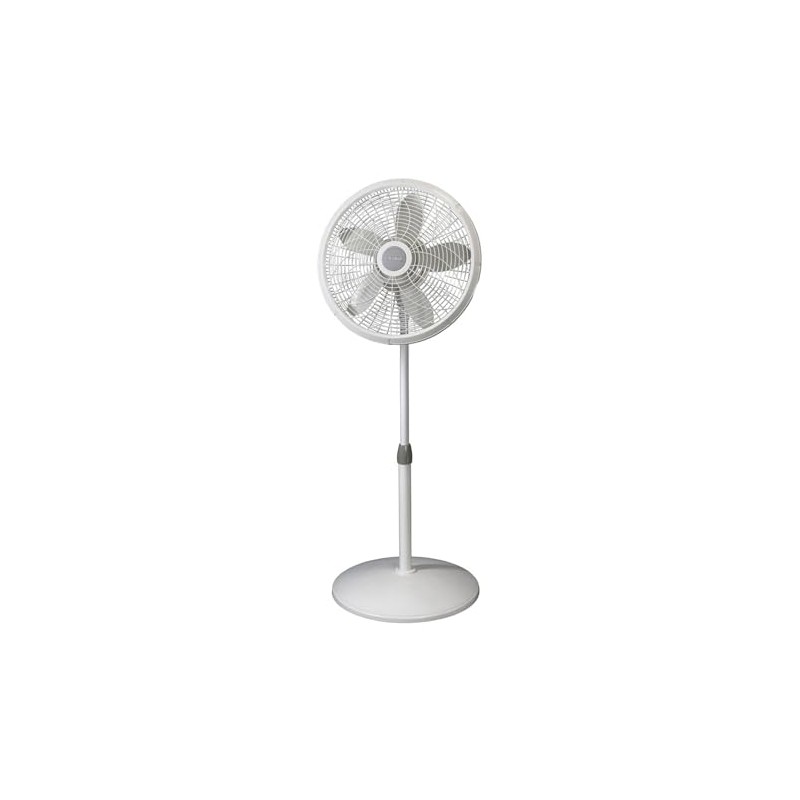 Lasko Lasko-18 Adjustable Elegance & Performance Pedestal, 3-Speed, White (1820)