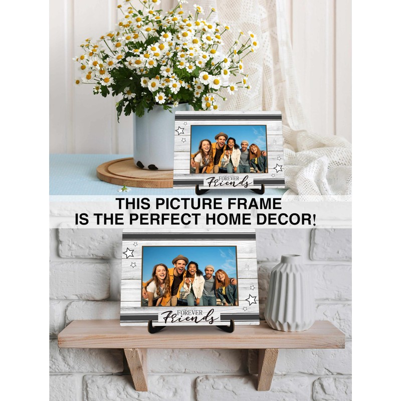 KFNER Friends Picture Frame Gifts, Wooden Friendship Photo Frame Gift
