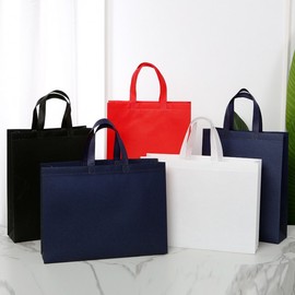 Vertical Non-Woven Tote Bag No. 1 Blue 21ea