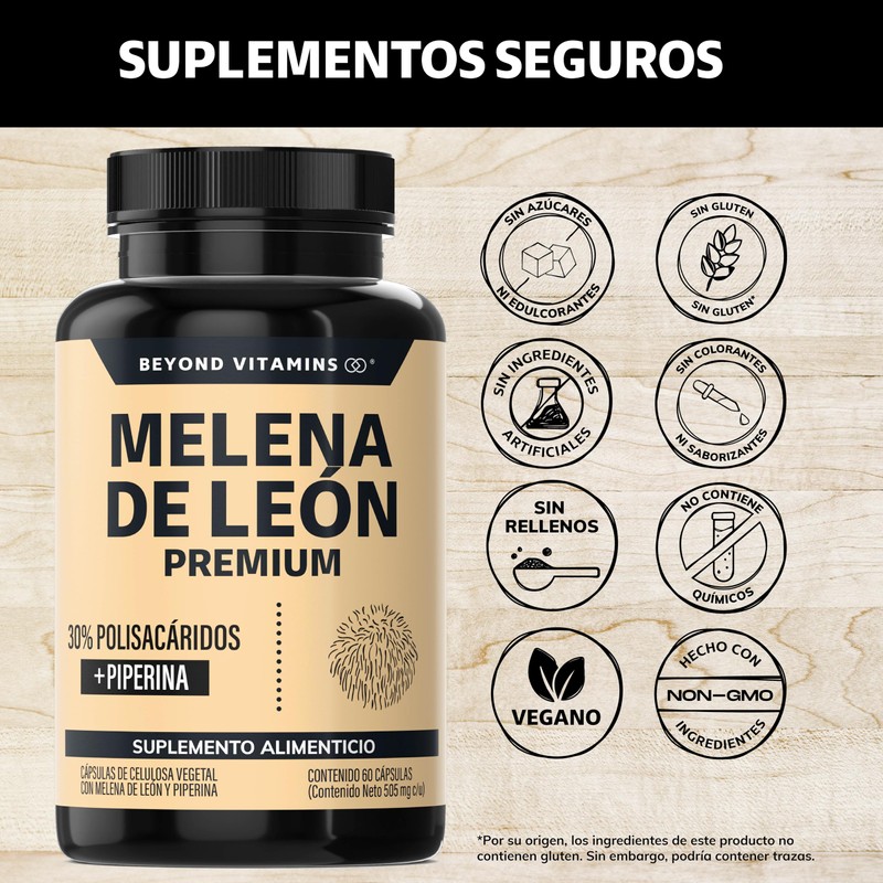 Beyond Vitamins | Hongo Melena de León | Extacto proveniente