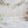 Inweder Glass Taper Candle Holders - Cute Candlestick Holders, 4Pcs