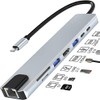 USB C Hub,8 en 1 Adaptador USB C Hub a