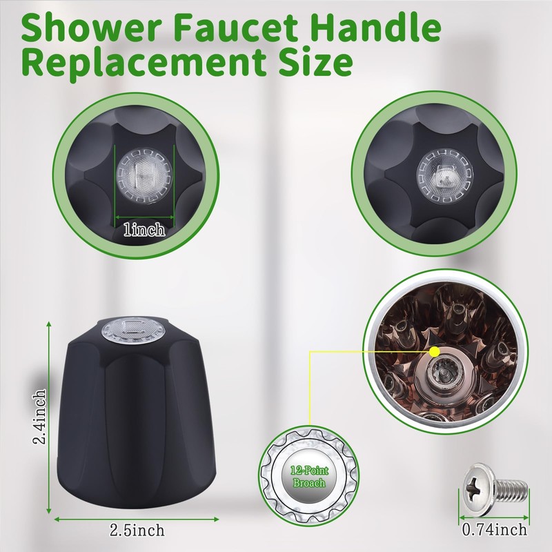 Shower Knob Replacement Compatible with Price Pfister Contessa & Windsor