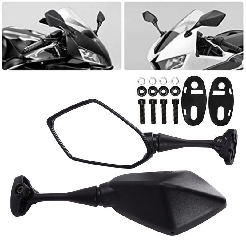 Pair Motorcycle Rearview Mirrors Left Right Replacement for CBR600RR CBR600