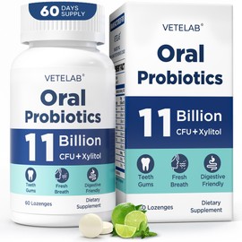 Probióticos Orales para el Mal Aliento: 11 Mil Millones de Ufc de Masticables para Dientes y Encías, Sequedad Bucal, Restauración de Encías, Aliento F