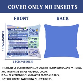 Bommex Husband Gift Ideas Gift for Husband from Wife Double-sided Cushion Cover Throw Pillow Cover for Husband Birthday Gift Anniversary Valentine's Day Gift (HUSBAND)