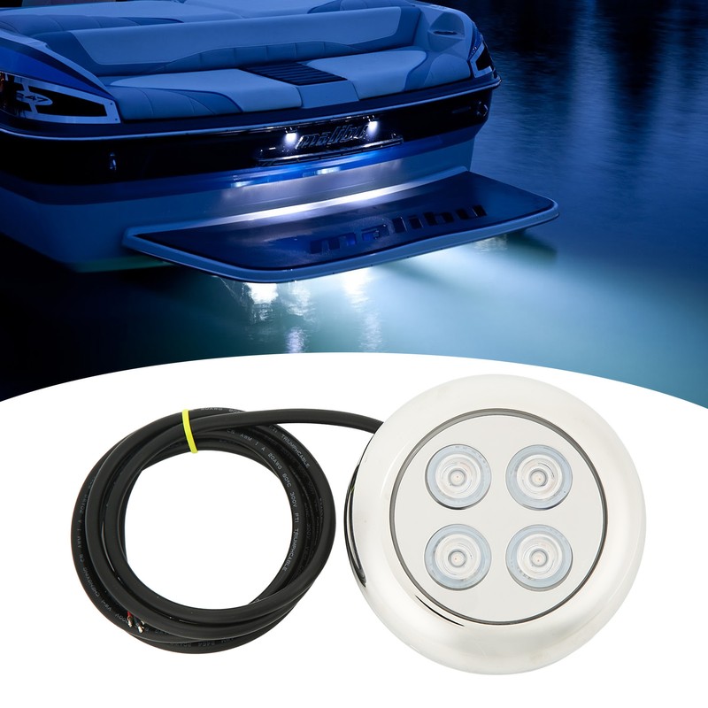Marine Underwater Light 60° Angle IP68 Waterproof Seawater Interior Dome