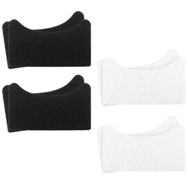 Electric Deep Fryer FDM1501BR Charcoal and Oil Vapor Replacement For Ovente Filter - 1.5 Liter Replacement for OVENTE Electric Deep Fryer Oil Filter,White and Black ACPFDM1503 Set Pack of 4