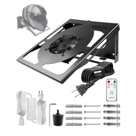 Motorcycle Helmet Dryer Holder with Ventilation Fan, Heavy Duty Helmet Rack Wall Mount, Helmet Stand with Timer Remote Control, 110-220V Auto Fan for Quick Drying