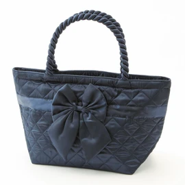 NaRaYa Ribbon Bag, Boat Shape, S, blue (navy blue)