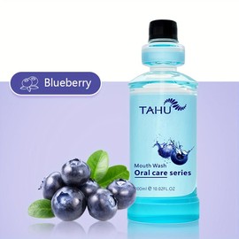 TAHU Oral care mouthwash with collagen peptides (10oz) - Flavour: Blueberry, Specification: Blueberry