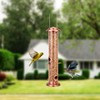 iBorn Metal Bird Feeders Metal Bird Feeder Copper for Outdoors