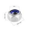 sourcing map Hex Lock Nuts - M14 x 2mm Stainless