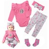 Reborn Baby Doll Clothes 24inch Girl Pink Outfits Accesories Set