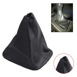 Yoegerery PU Leather Black Car Manual Type Gearshift Lever Dustproof Cover Set for to-yo-ta Co-ro-lla 2007 2008 2009 2010 2011 2012 2013 (Gear Dust Cover)
