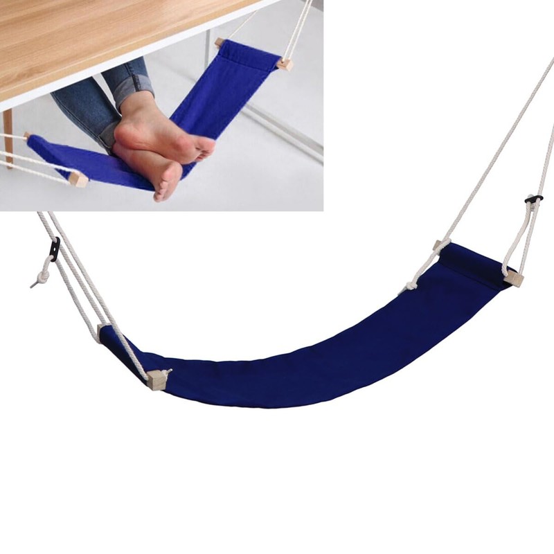 Operitacx Adjustable Foot Hammock for the Desk, Under Table, Footrest,