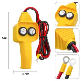 AUCELI Winch Controller, Winch Hand Control Assembly, Push Button Style Winch Wired Controller for Rated Pulling 2000lbs to 4500lbs 12V/24V Electric Winch, Hand-held Control Replacement Parts