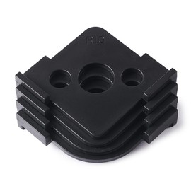 HERMIT TOOLS Pack of 4 Radius Jig Router Templates Corner Radius Routing Templates,Routing Rounded Corners Router Bit Templates for Woodworking Routing (8 Different Radius Sizes)