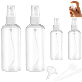 umyeoqoyo Sprühflasche, kleine Sprühflasche, Mini-Sprühflasche, Reise-Sprühflasche, leere Sprühflasche, Reise-Make-up, Hautpflege, Reinigung (20 ml, 50 ml, mit Werkzeug), 4 Stück