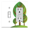 Graphics Wallplates - Save a Tree - Toggle Rocker/GFCI Combo