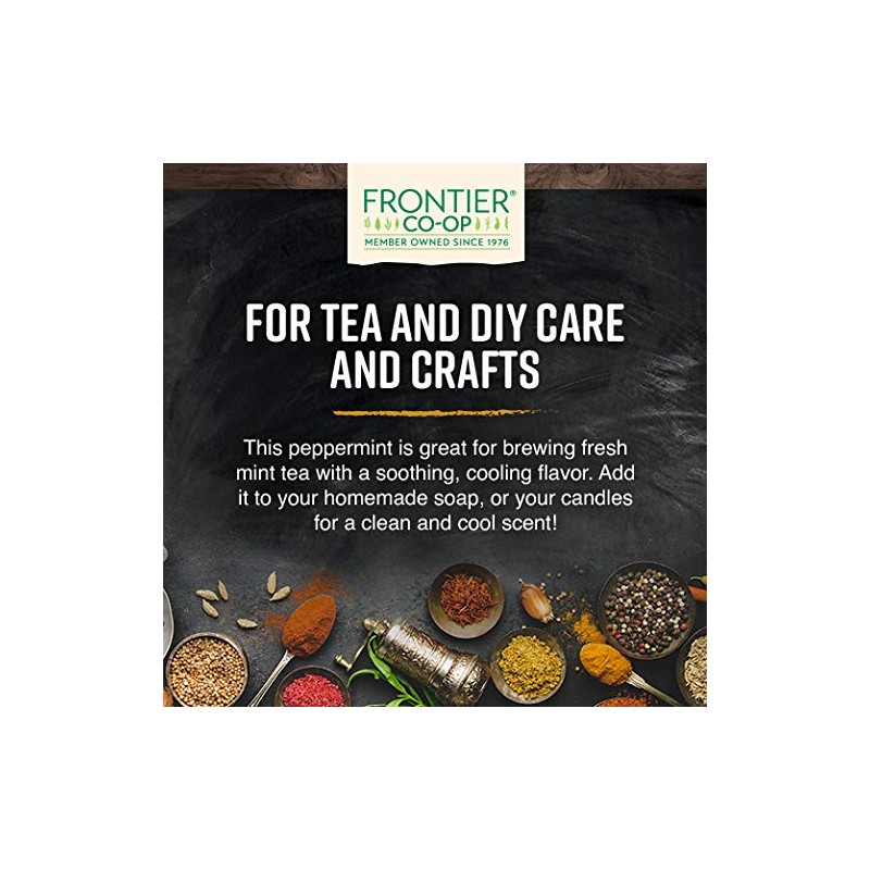 Frontier Co-op Organic Cut and Sifted Peppermint Leaf 2.05oz