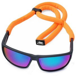 Pilotfish Floating Sunglasses Strap, Adjustable, Waterproof, High Visibility, Neoprene Holder for Men & Women (Orange)