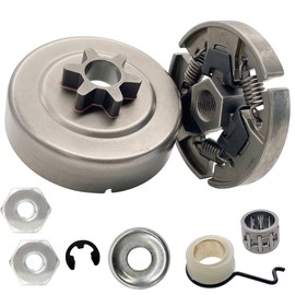 Sprocket Clutch 3/8" for Stihl 017 018 021 023 025 MS170 MS180 MS210 MS230 MS250 Chainsaw with Washer E-Clip Kit Replace 1123 640 2003, 1123 640 2073