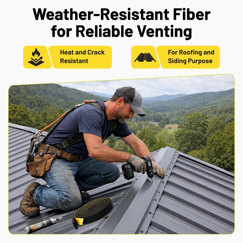 LCF Universal Vented Ridge Material for Metal Roofing 20 ft