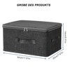 JASFLY Foldable Lockable Box, 30 x 20 x 14 cm,