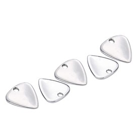 Vbest life 5 PC Púas de Guitarra de Metal Premium Plectrum para su Accesorio de Instrumentos Musicales de Guitarra acústica o bajo eléctrico(Plata)