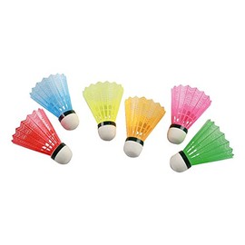Badminton Shuttles With Coloured Basket Tin of 6