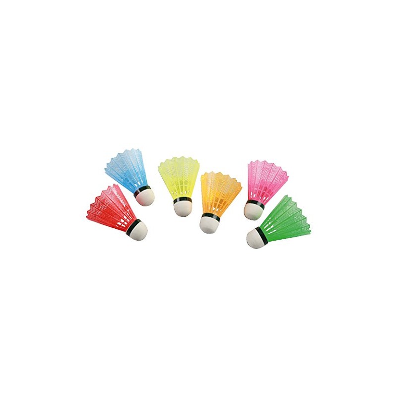 Badminton Shuttles With Coloured Basket Tin of 6