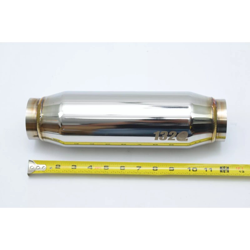 1320 B-Series resonator 12" stainless steel universal 2.5" inlet &