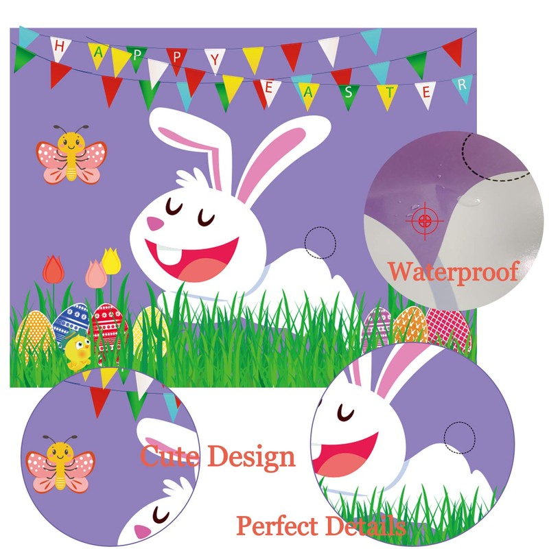 Funnlot Easter Games for Kids Pin The Tail on The