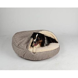 Snoozer Luxury Orthopedic Cozy Cave Pet Bed, Showdog Collection, Small - Merlin Linen