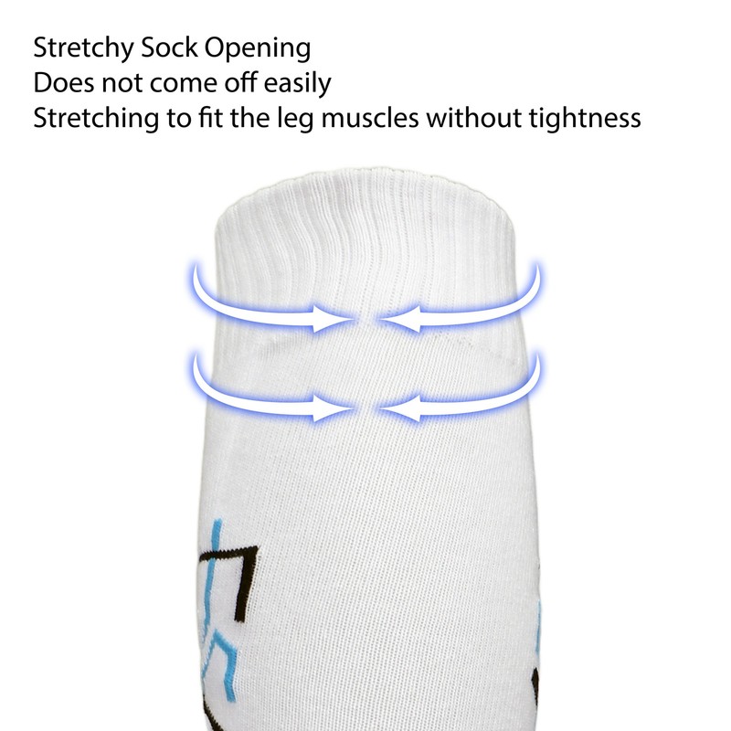 Fencing Socks Sweat Absorbing Breathable Stretchy Wearable Combed Cotton Unisex