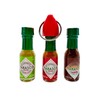 Hot Sauce Keychain with Red Keychain + Mini Tabasco Sauce,