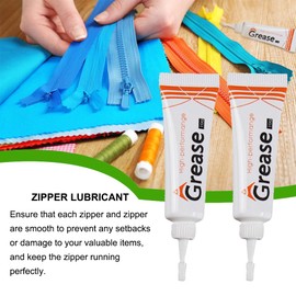 Lubricant with Zip, 2 Pieces Zip Wax, Wax for Zip, Snap and Zip Lubricant, Zip Wax for Boat Care, Wax Zip for Boat, Canvas, Wetsuit