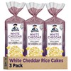 Quaker Large Rice Cakes, White Cheddar, 5.5 Oz, Pack of