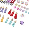 12PCS Beadable Pens Kit Bright Colors DIY Making Beaded Ballpoint