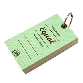 Life Equal Word Card 5 x 3 Size Square [Mint Green] P317a