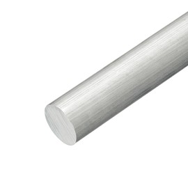 sourcing map 1 1/4"(32mm) Dia Round Aluminum Rod, 6"(153mm) Long 7075 Aluminum Round Rod Solid Lathe Bar Stock for Industry Construction DIY Crafts