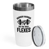 Body Builder White Edition Viking Tumbler 20oz - Mirror -