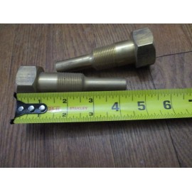 Weiss 2-New Brass Thermowell 3/4 npt, 1-3/4" Insertion, Tapered Bore, 3-1/2'' 4-1/4''