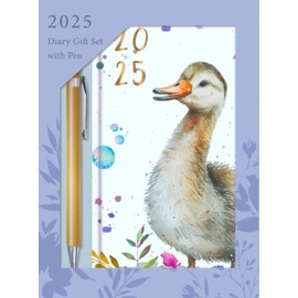 2025 Slim Week To View Diary Pen Gift Set, WTV Cute Teddies